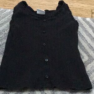 Zara kid’s black tank top (button up or pull over)
